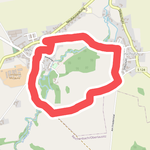 Rundweg Melaune (gelber Strich)