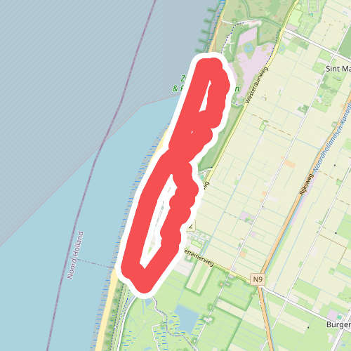 Zand tegen Zee route