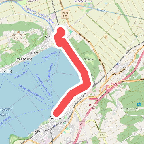 Murten Schiffstation – Sugiez gare