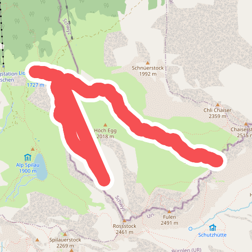 Lidernenhütte Rundwanderung rot