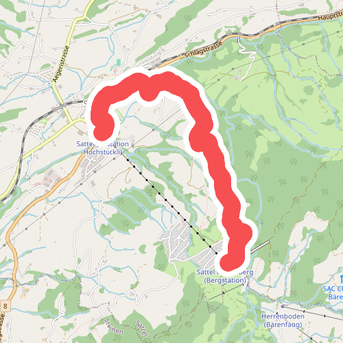 Sattel Talstation - Mostelberg
