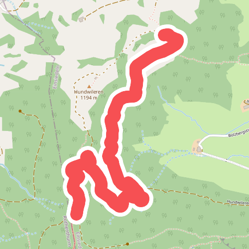 Umleitung Chätzer - Schwyzeren bei Schiessgefahr