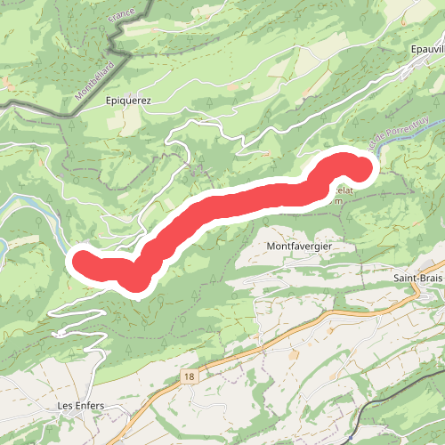 Passerelle de La Charbonniere - Soubey