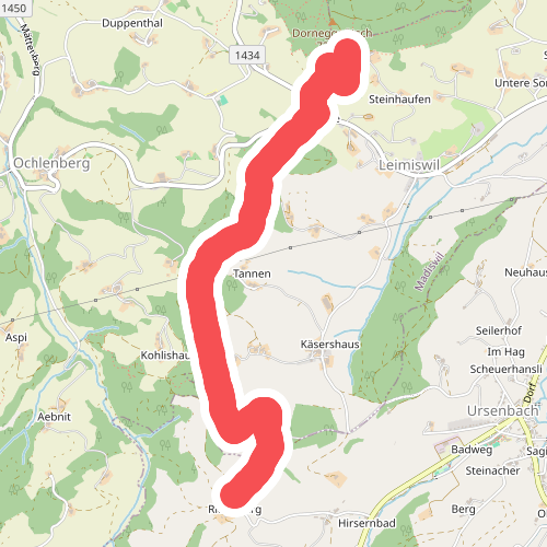 Dornegg Gütsch - Linden - Ryschberg
