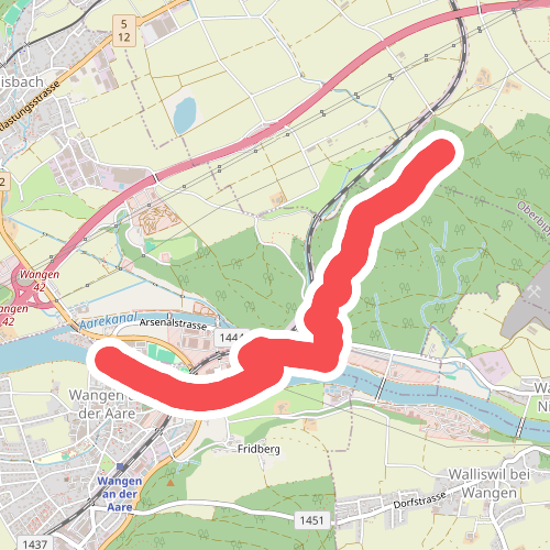 Längwald Staldenrain - Wangen an der Aare