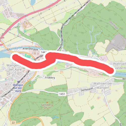 Walliswilsteg - Wangen an der Aare