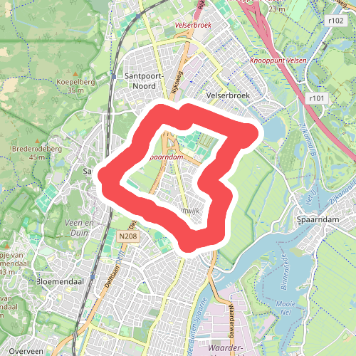 Slaperdijkroute (blauw) 