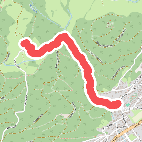 Buchsiter Alp - Dorfplatz Oberbuchsiten