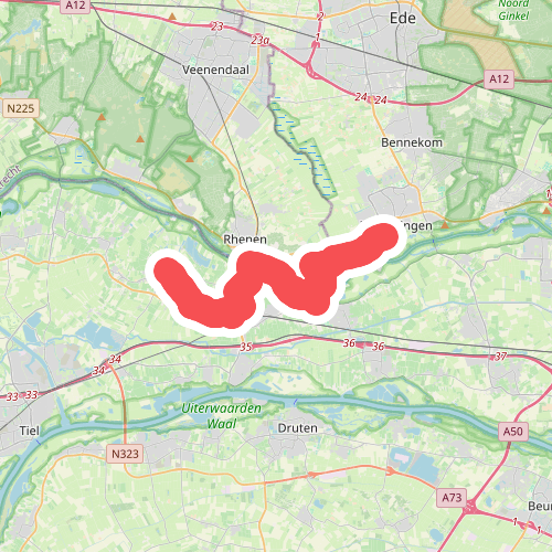 Lienden - Wageningen, haven · Romeinse Limespad etappe 12