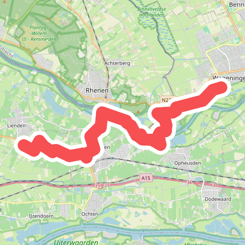 Lienden - Wageningen, haven · Romeinse Limespad etappe 12