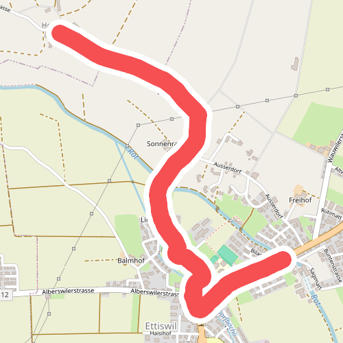 Riedbruggmüli - Hostris (via Ettiswil dorf)