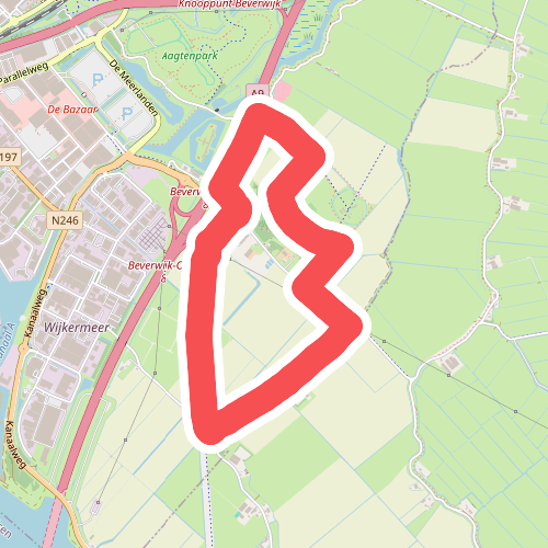 Vuurlinieroute (paars)