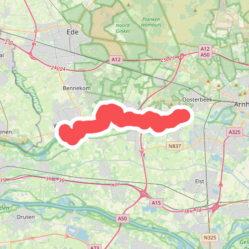 Wageningen, haven - Heveadorp, Westerbouwing · Romeinse Limespad etappe 13
