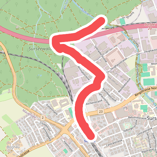 Surseerwald - Sursee Station