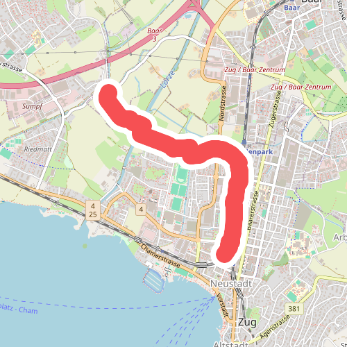 Zug Bahnhof - Chollermühli