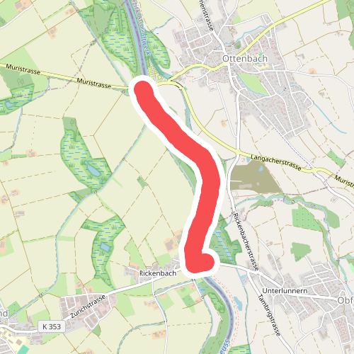 Brücke Ottenbach - Brücke Rickenbach