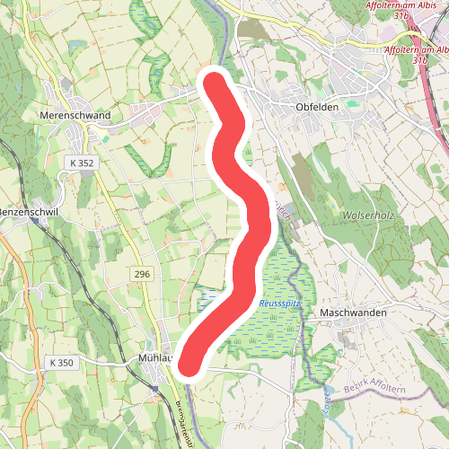 Brücke Rickenbach - Brücke Mühlau