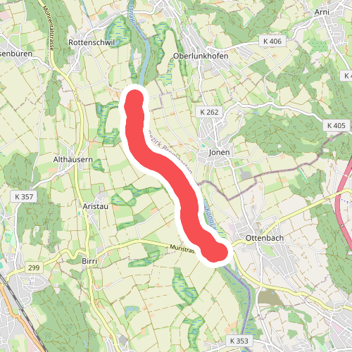 Brücke Werd - Brücke Ottenbach