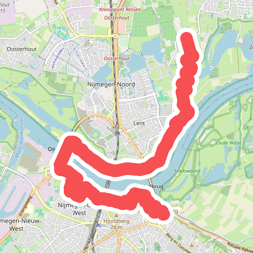 Bemme, de Pas - Nijmegen, Keizer Traianusplein · Romeinse Limespad etappe 16