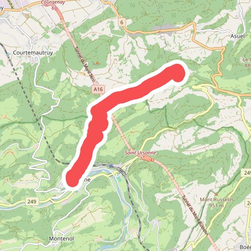 Chemin du 100e du CAS JURA