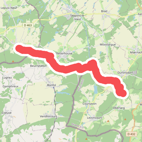 E5 Réchésy - Liebsdorf