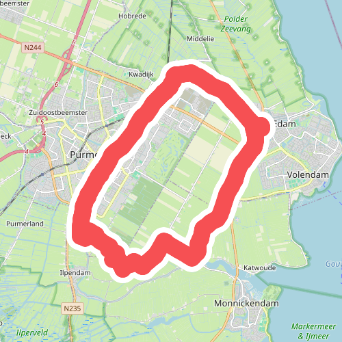 Purmer Hekkenroute (paars)