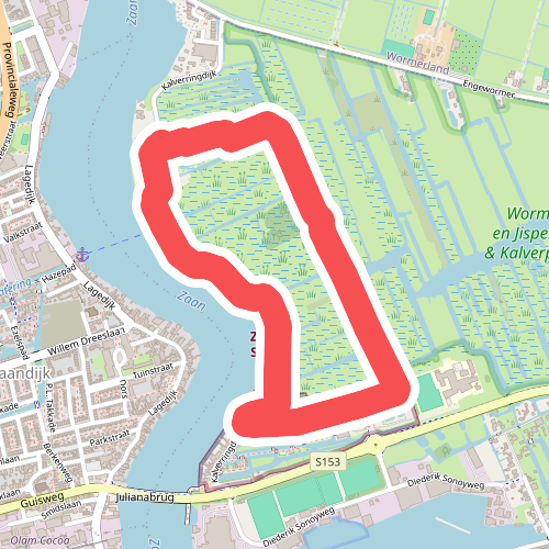 Ommetje Zaanse Schans (blauw) 