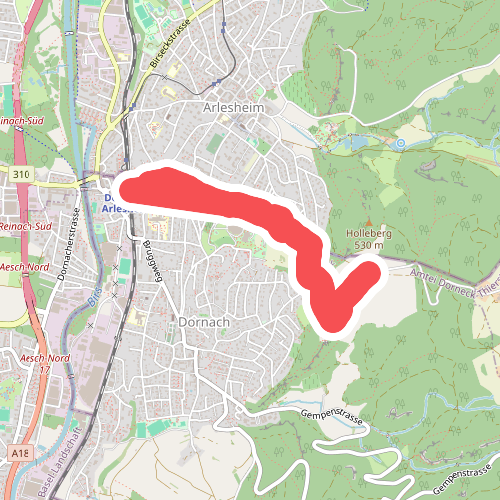 Dornach Bahnhof - Schlosshof