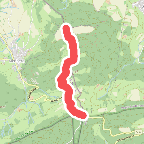 Burgflue - Saalhöhe