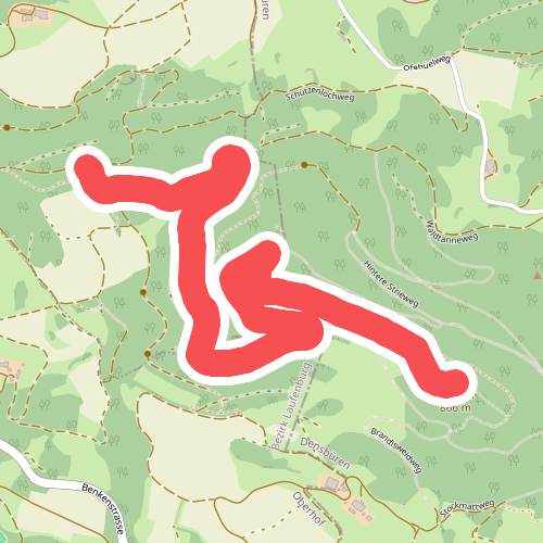 Waldhaus Wölflinswil - Strihen - Pt. 866.7 m