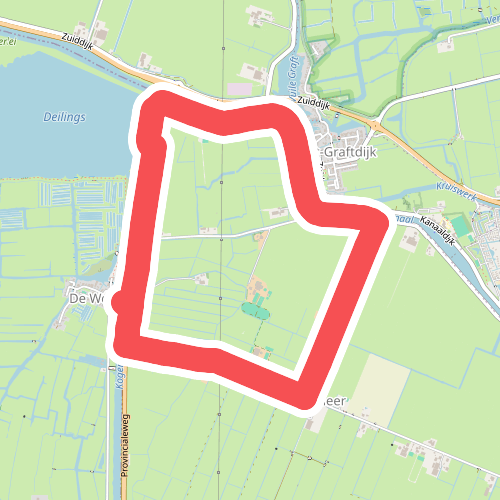 Oostwouderpolderroute (geel)