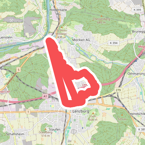 Lenzburg - Niederlenz - Wildegg