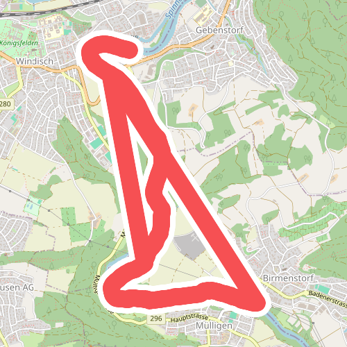 Brücke Birmenstorf Werd - Gebenstorf Steg