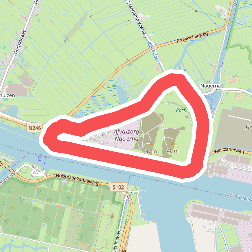 Ommetje Stortheuvels (blauw) 