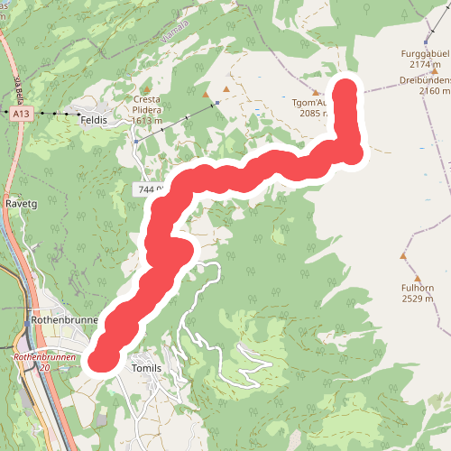 Rothenbrunnen Mulens Esmer Skihütte