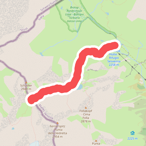 Sesvennahütte - Fuorcla Sesvenna