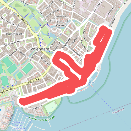 Dijk- en Doolhofroute (paars)