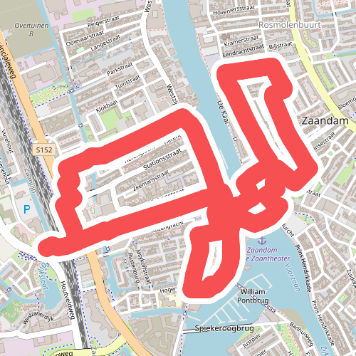 Tsaar Peterroute (blauw)