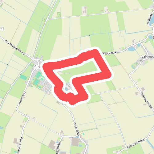 Oranje route vanaf startpunt Sint Maarten