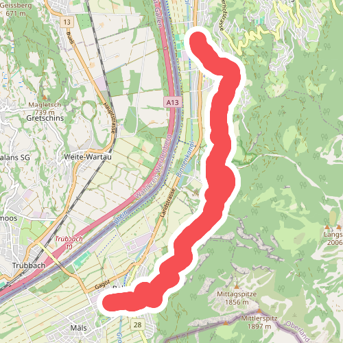 Balzers - Wilda Bongert - Lindaplatz - Triesen Post