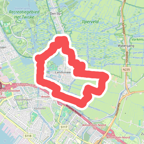 Kadoelenroute (paars)