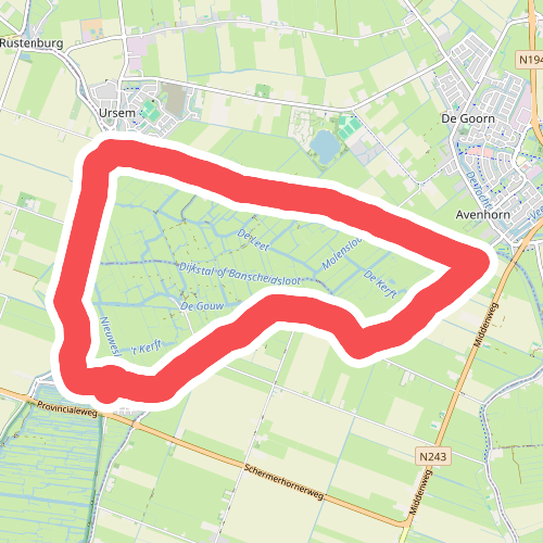 Ommetje Mijzerpolder (paars) 