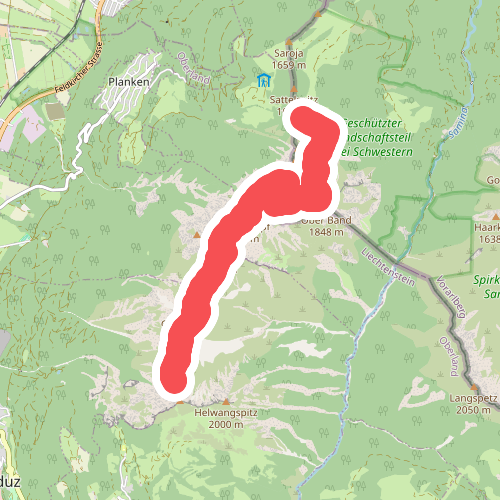 Gafleisattel - Prafazei