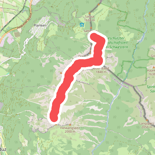 Gafleisattel - Prafazei