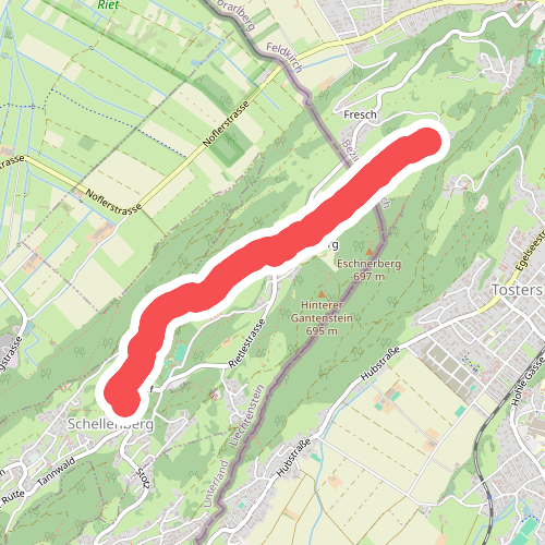 Auf der Egg (A) - Hinterer Schellenberg - Mittlerer Schellenberg