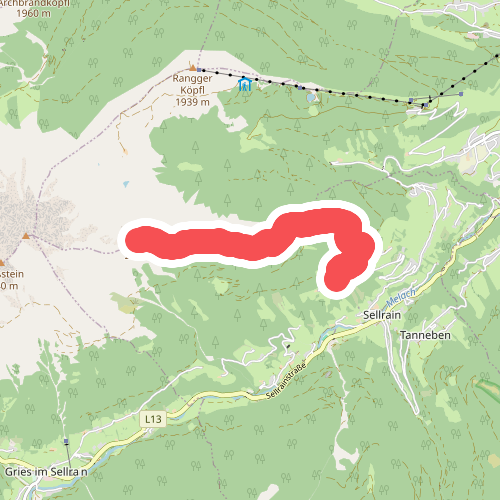 Höhenweg Zustieg/Abstieg