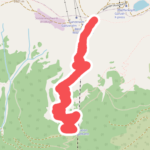 Panoramaweg Wildkogelbahn Bergstation-Mittelstation