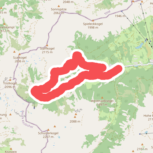 Wanderroute Talschluss Höhenweg