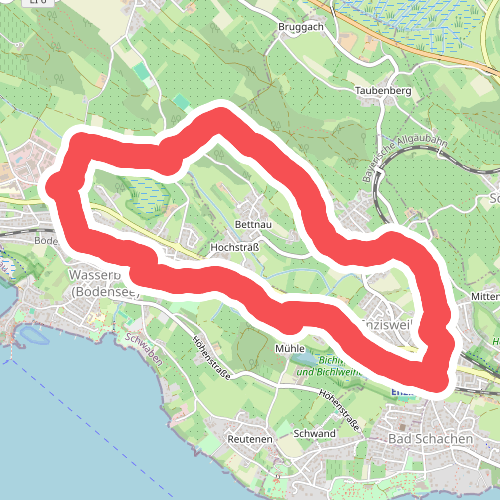 Nordic-Walking Bayerischer Bodensee Bodolz R13 : Enzisweiler Runde