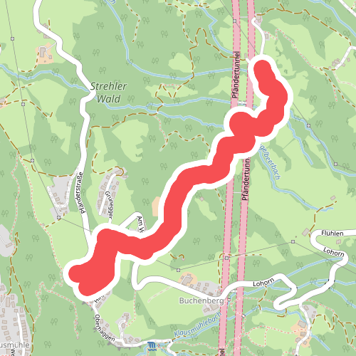 Wanderweg Lochau Haggen-Unterlagenfluh